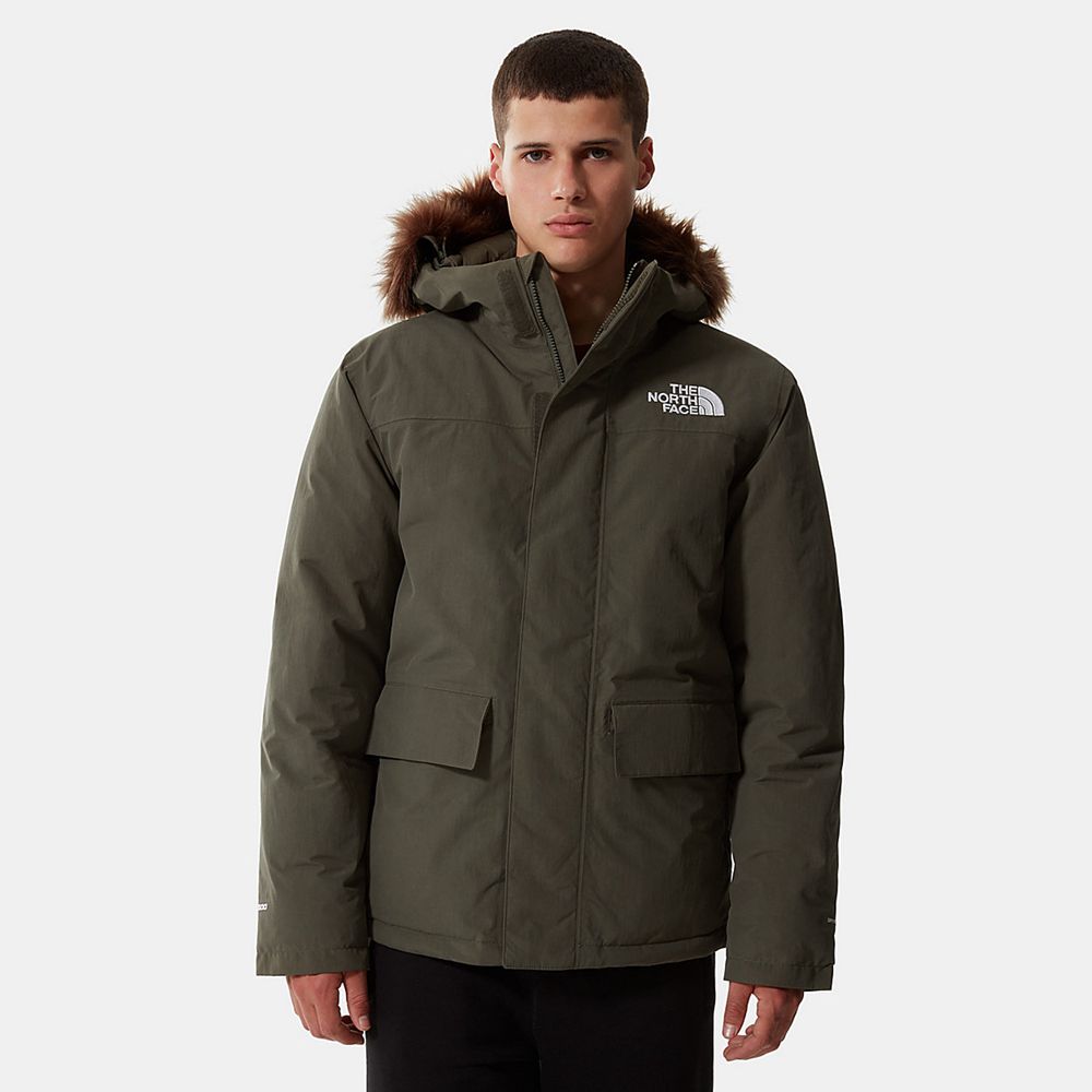 The North Face Waterproof Jackets Mens Australia - The North Face Arctic Parka Green Dryvent (BLY-89